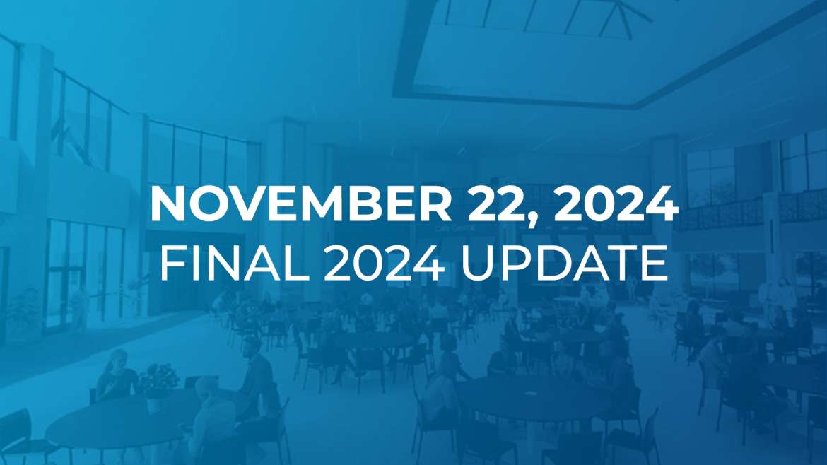 November 2: Final 2024 Status Update